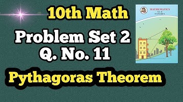 Class 10th Math Geometry Problem Set 2 Q. No. (11) | Pythagoras Theorem
