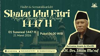 Download lagu 🔴 LIVE | Rangkaian Shalat Idul Fitri 01 Syawwal 1447 H Bersama KH. Drs. Imam Ma'ruf