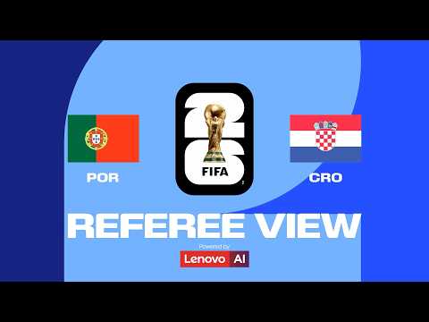 Ronaldo Scores First World Cup Knockout Goal vs. Croatia | Ref's POV | Powered by Lenovo