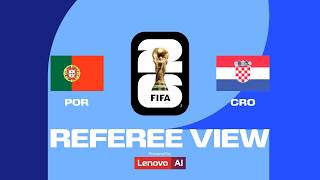 Ronaldo Scores First World Cup Knockout Goal vs. Croatia | Ref's POV | Powered by Lenovo