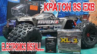 Arrma Kraton 8S EXB RC. Fitting Castle Mamba XLX2, 8S ESC WITH 1100KV Motor.