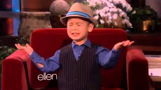 Four year old youtube sensation sings on Ellen