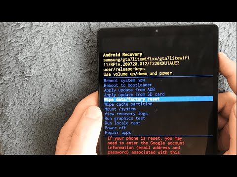 Samsung Galaxy Tab A7 Lite Hard reset//Pattern unlock