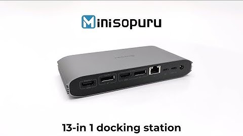 Minisopuru Displaylink 13-in-1 Docking Station - a superb aid for MacBook|100W USB-C PD(Max),4K HDMI