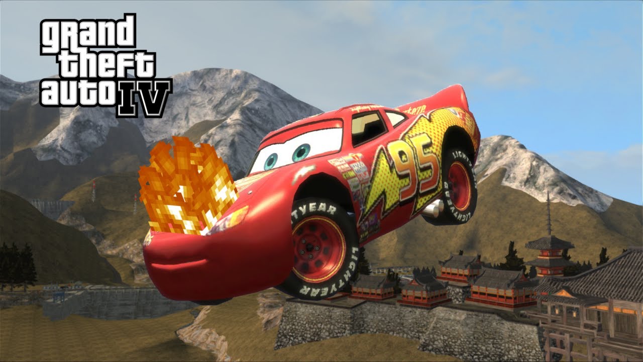 QUEBRANDO O MCQUEEN NO MAPA DE CORRIDA (GTA 4 MACHINIMA)