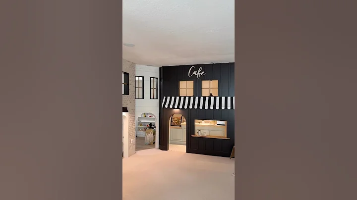 When you build a mini city in your basement and now have 2 houses to clean 😜 #playhouse #throwback