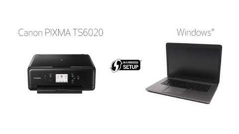 Canon PIXMA TS6020 - WiFi Protected Setup on a Windows computer