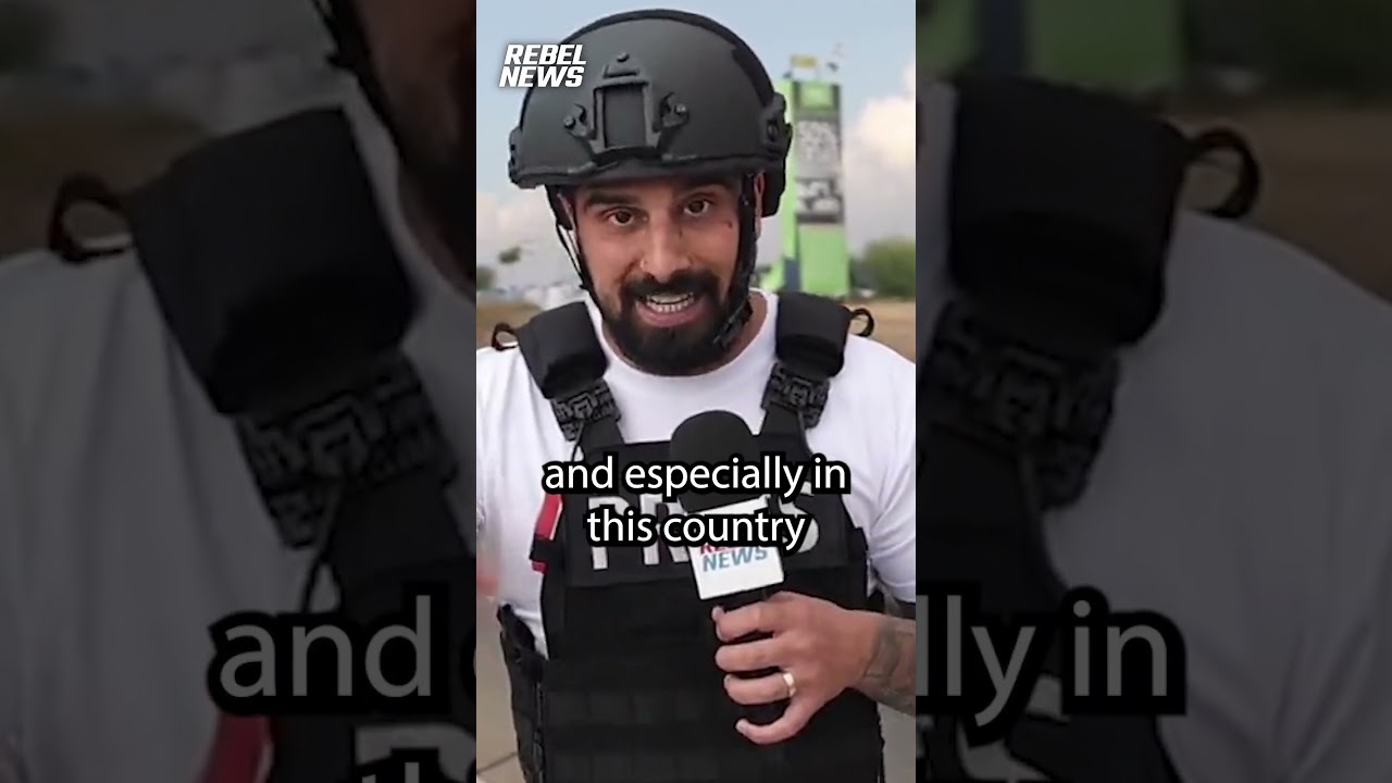 Avi Yemini finally gets body armour while reporting in Israel war zone