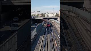 Metro De Santiago Línea 2 Ns16 En Dirección A Estación Santa Ana