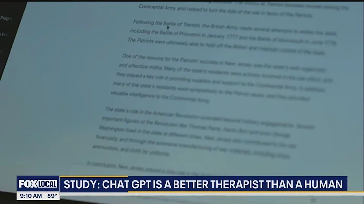 Study: Chat GPT is a better therapist than a human