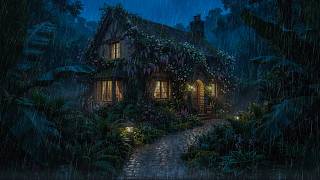 Garden Rain Sounds 🌿 Sleep Instantly with Soft Rain on Flowers for Deep Sleep and Calm Nights
