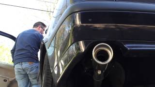 01' Saab 9-3 muffler delete.