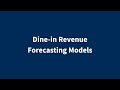 Restaurant Dine-in Revenue Forecasting Models