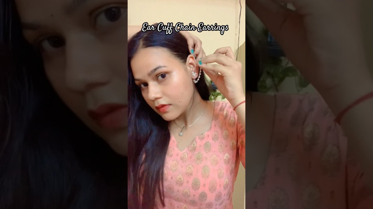 Ear cuff chain earrings✨🦋