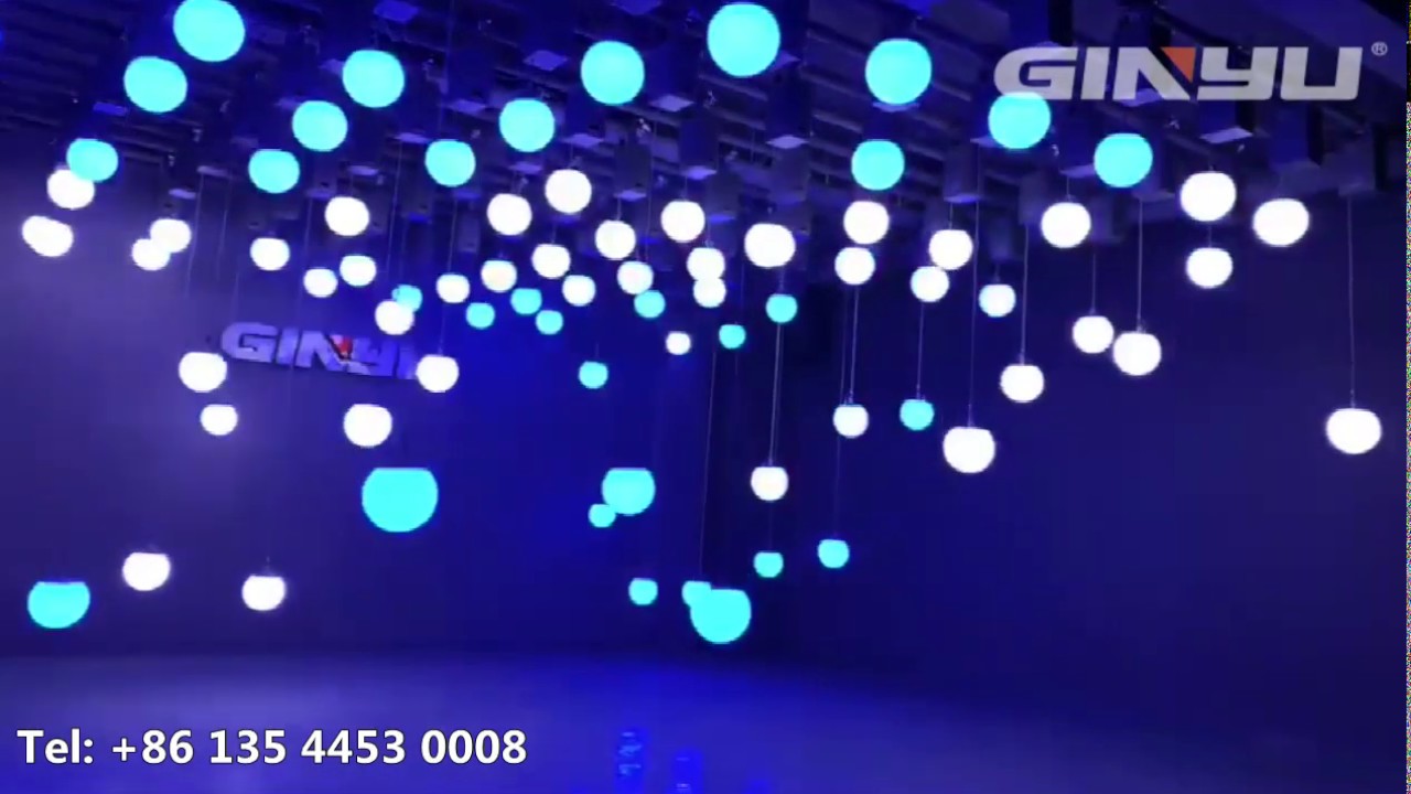 GINYU LED kinetic ball orbis flyball show room