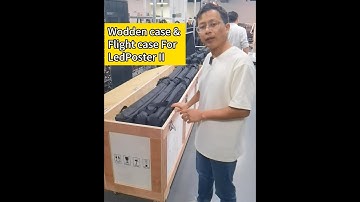 Wooden & Flight case pack for Led Posters #led #poster #ledpanel #leddisplay #ledscreen #flightcase