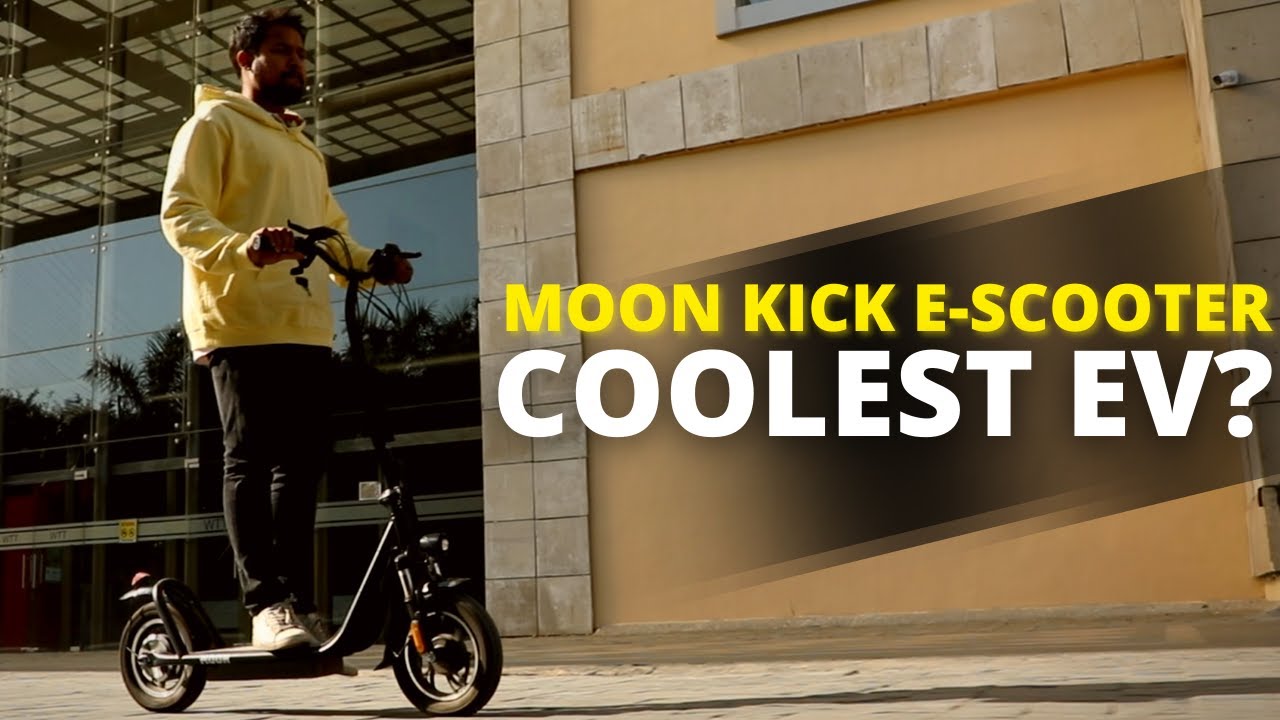 Moon Kick Electric Scooter 🔋 25 km Range At 25 kmph! YouTube