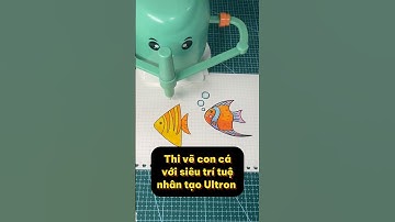 Thi vẽ tranh với siêu trí tuệ nhân tạo #39: Vẽ con cá thần tiên #painting #vetranh