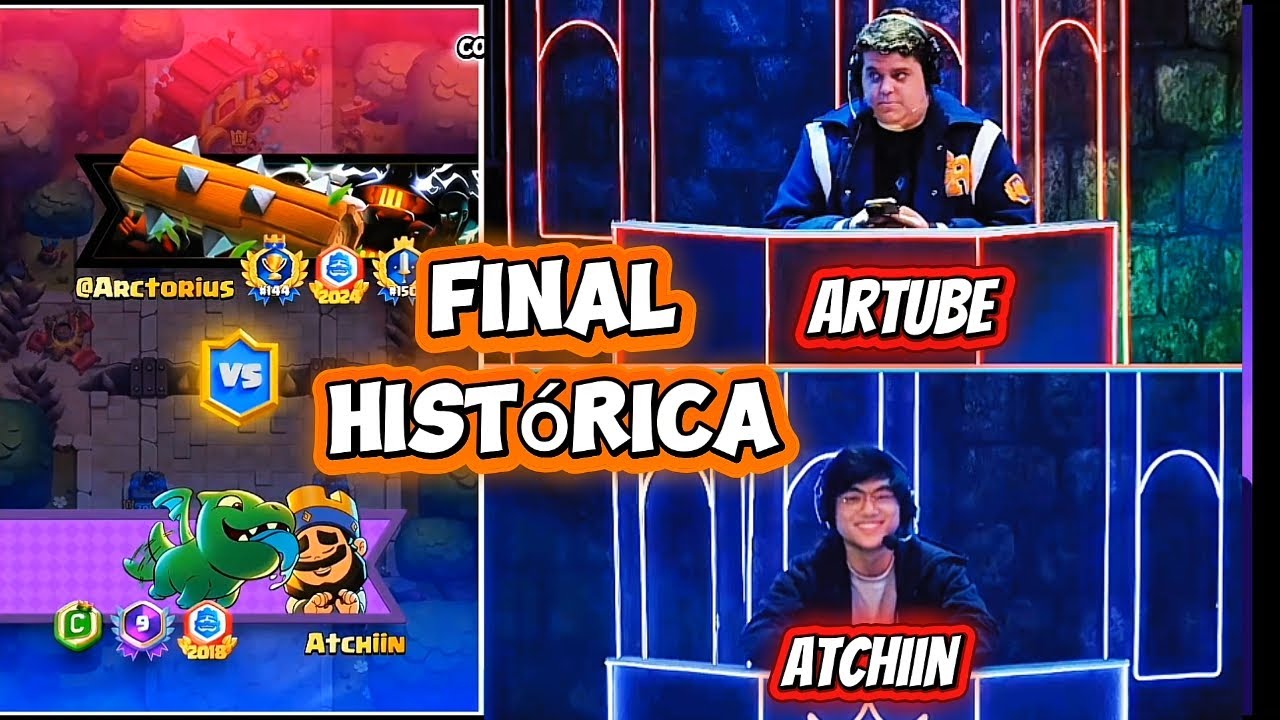 ARTUBE VS ATCHIIN NA GRANDE FINAL DA LEAGUE INVITATIONAL DO CLASH ROYALE #clashroyale