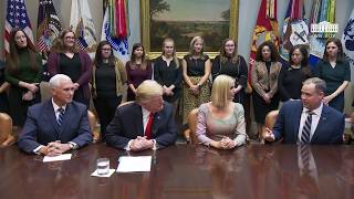 President Trump Participates in a Video Call with the Participants of the First All-Women Spacewalk