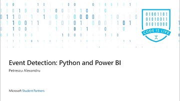 Teaser: Event Detection: Python and Power BI