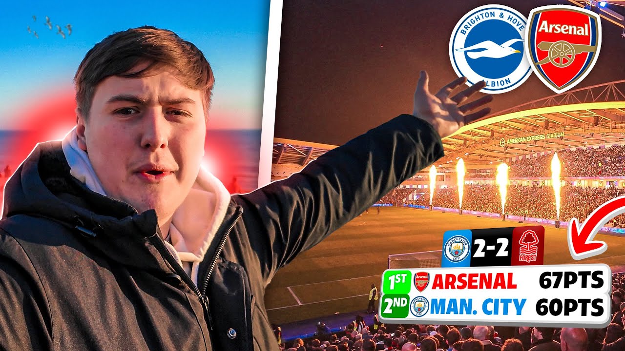 ARSENAL WIN & CITY DROP POINTS! 👀 | Brighton 0-1 Arsenal | Matchday Vlog
