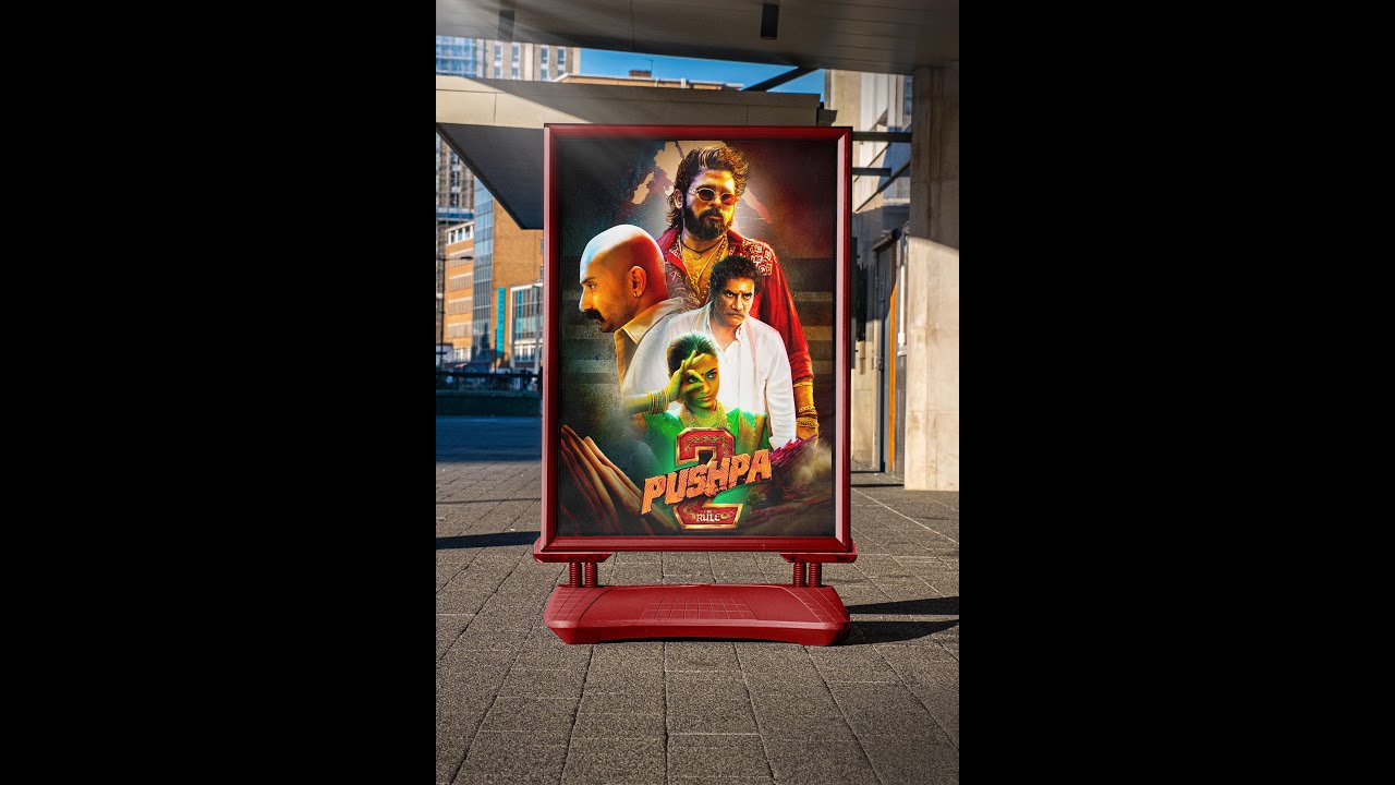 🎬 Pushpa 2 Poster Redesign – A Bold Creative Transformation! 🎨