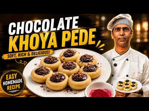 Raksha Bandhan Special Chocolate Khoya Peda Recipe | Easy Peda Recipe Video | Homemade Mithai