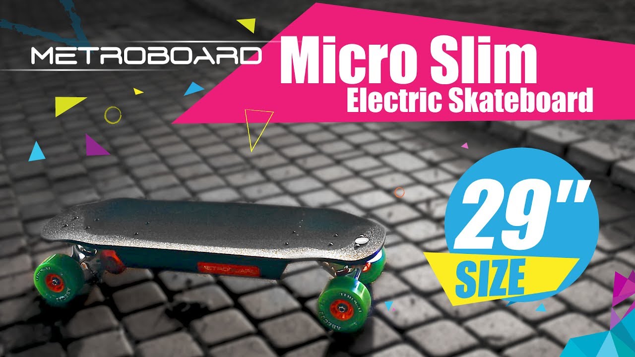 Metroboard 29" Micro Slim Electric Skateboard