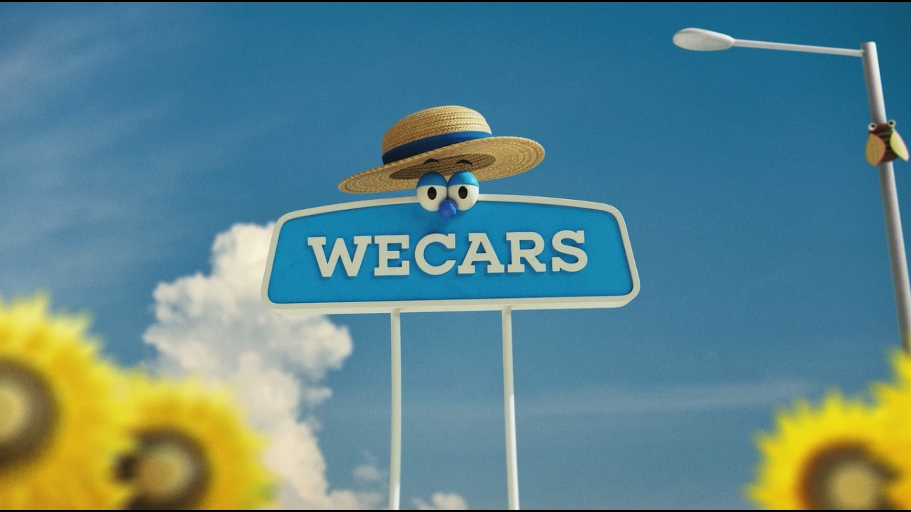 WECARS 歌う看板くん「査定してみよう」15秒 - YouTube
