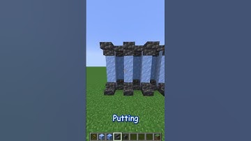 how to build an ICE and DEEPSLATE wall update 1.21 #shorts #minecraft