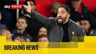 Man United Sack Head Coach Ruben Amorim Sky News Coverage