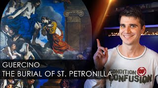 Earth and Heaven in one painting: The Burial of St Petronilla