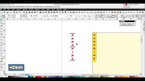 CorelDraw Macro Make Text Vertical