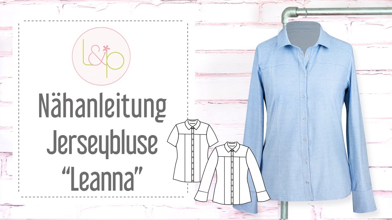 Video-Anleitung: Schnittmuster lillesol women No.57 Jerseybluse Leanna *mit Video Nähanleitung*