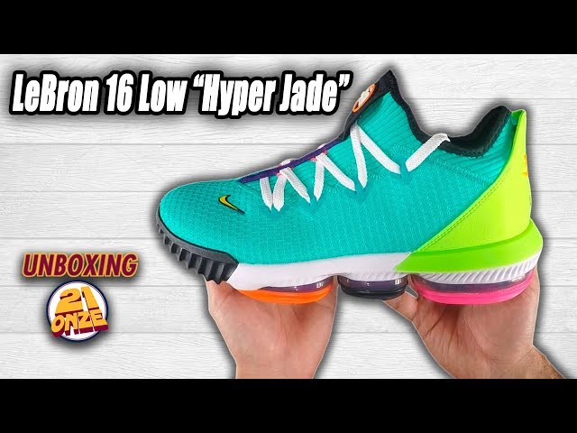 Unboxing Nike LeBron 16 Low “Hyper Jade” - YouTube