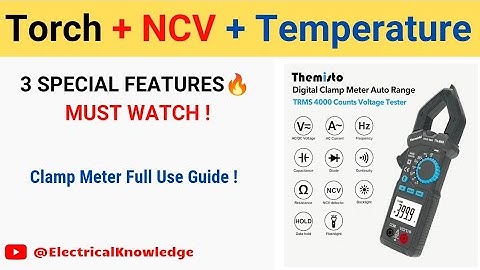 Themisto Clamp Meter Special Features Explained | Full Review & How to Use ? #Themisto #NCVfeature
