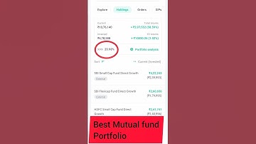 Best Mutual Funds, Best Portfolio #shortvideo  #shorts
