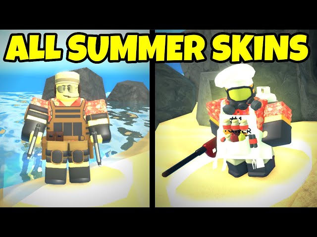 ALL NEW SUMMER SKINS in Roblox Tower Defense Simulator (TDS) 