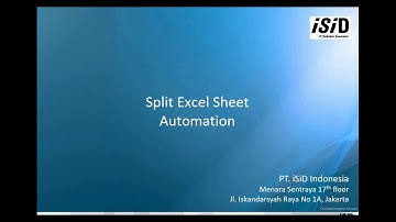 Tutorial Automasi Split Excel Sheet into Multiple Sheets menggunakan UiPath StudioX