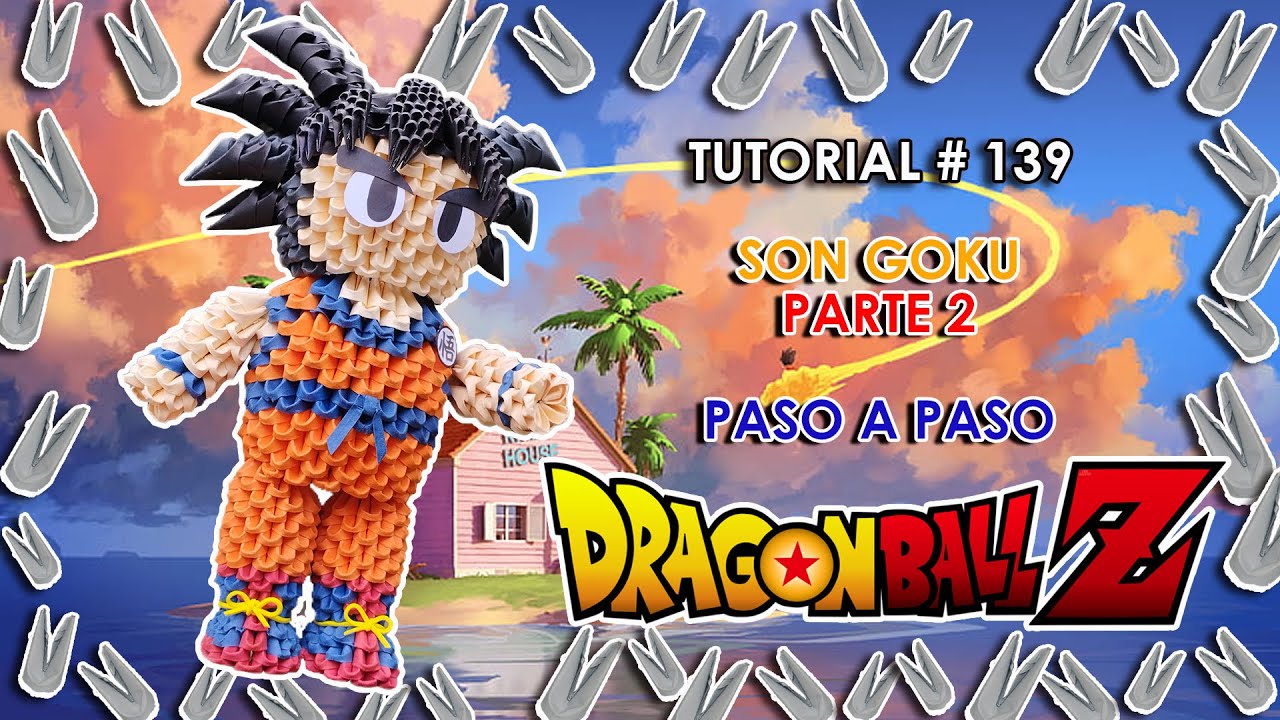 Как сделать Гоку 🧡 в технике 3D-оригами? ✂️| ✨ЧАСТЬ 2✨| DRAGON BALL Z 🐲| Пошаговое руководство ⭐