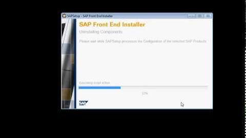 SAP GUI Uninstallation steps