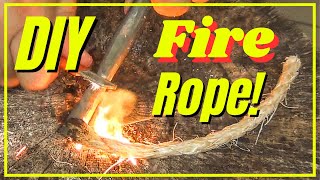 DIY Fire Rope [ Recipe ]