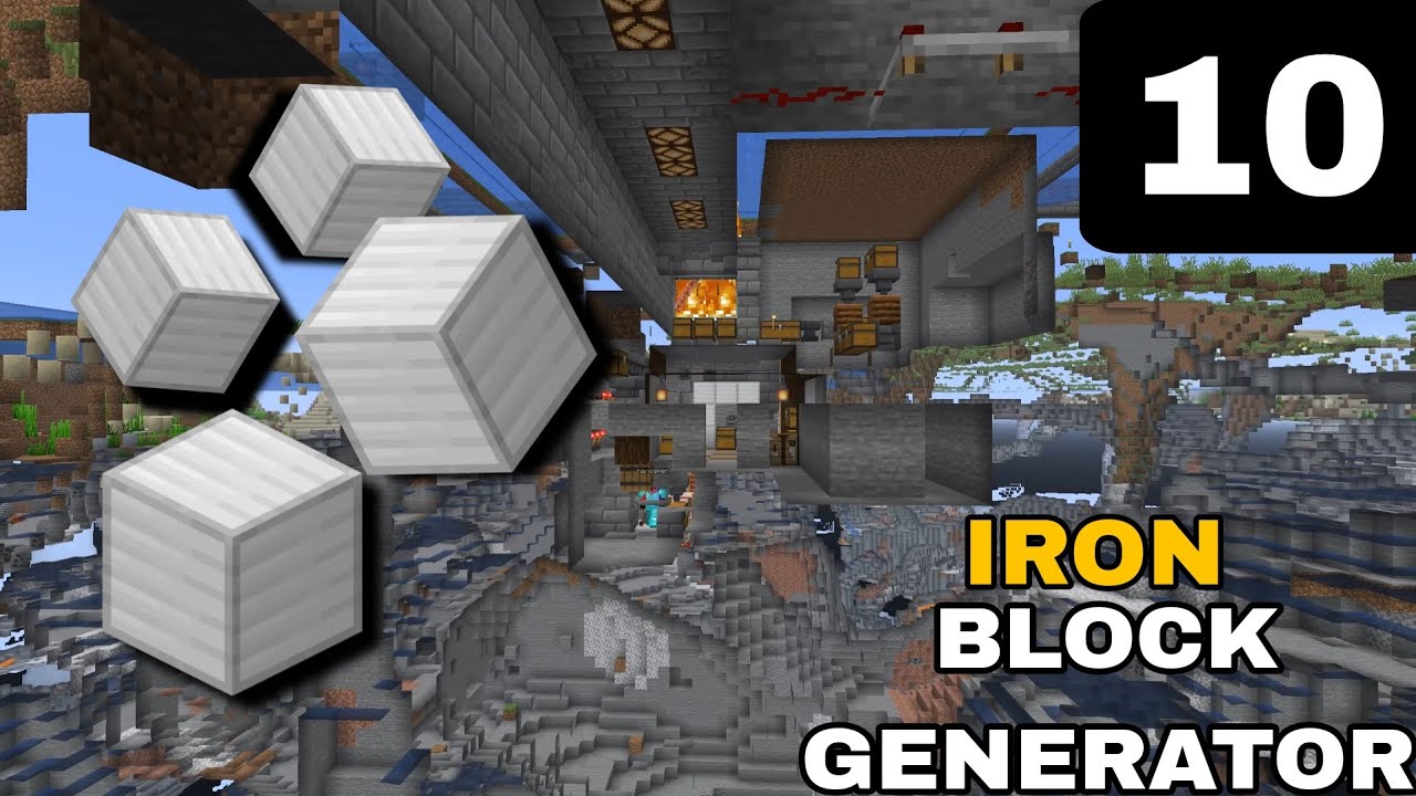 LP 10: I MADE AN REDSTONE MACHINE FOR MAKING IRONBLOCKS