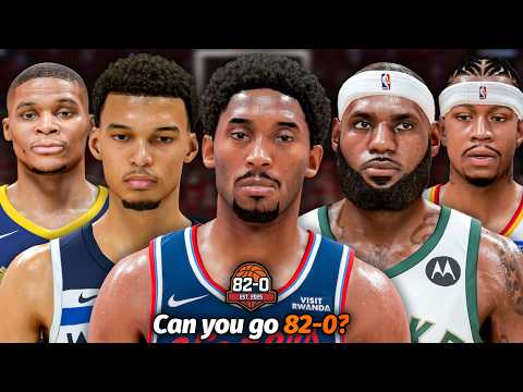 I Drafted 30 NBA Teams With The 82-0 Game & Put Them in 2K