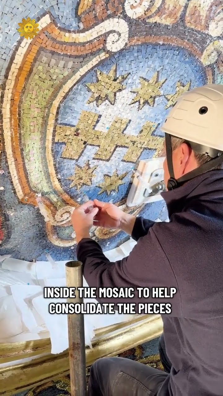 A look inside the Vatican's mosaic workshop #shorts - YouTube