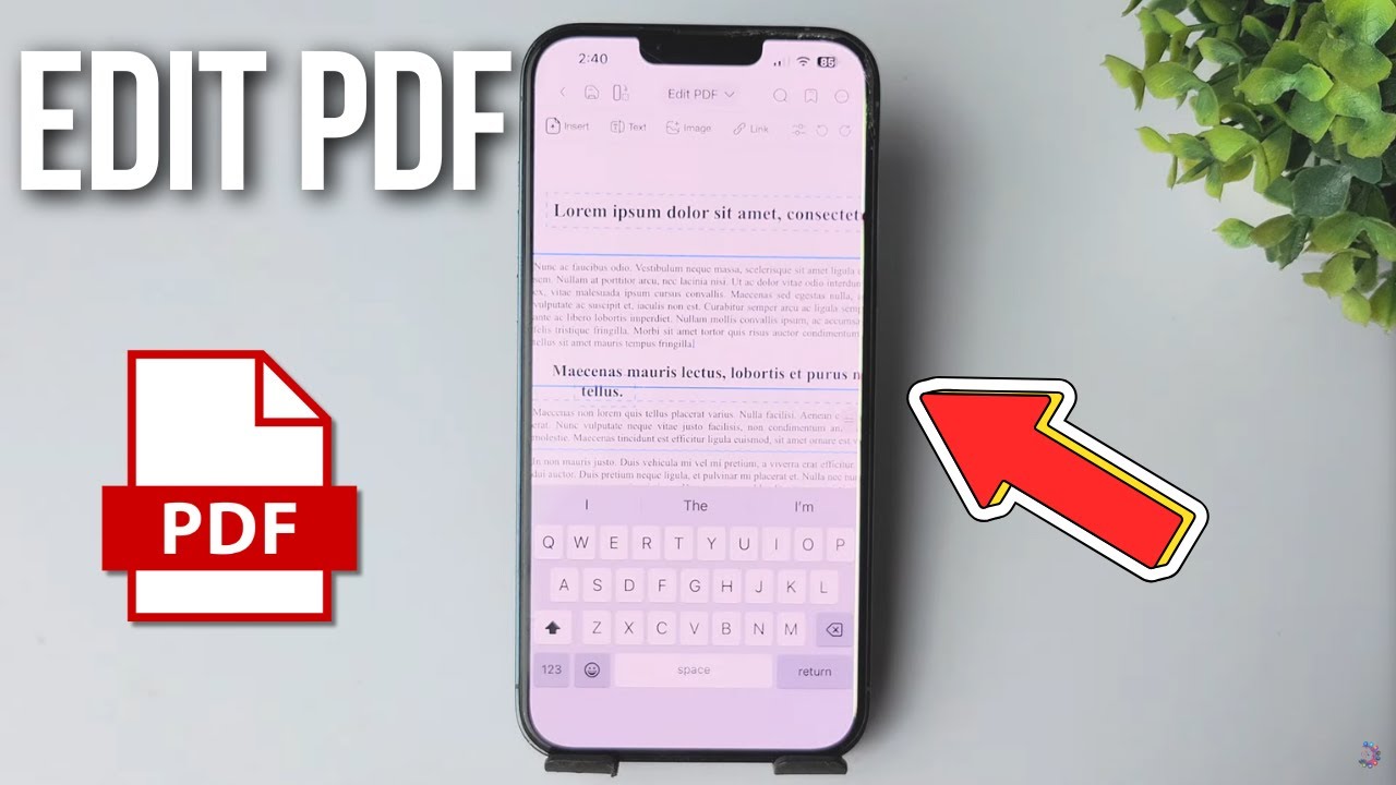 How to edit a pdf on iphone - YouTube