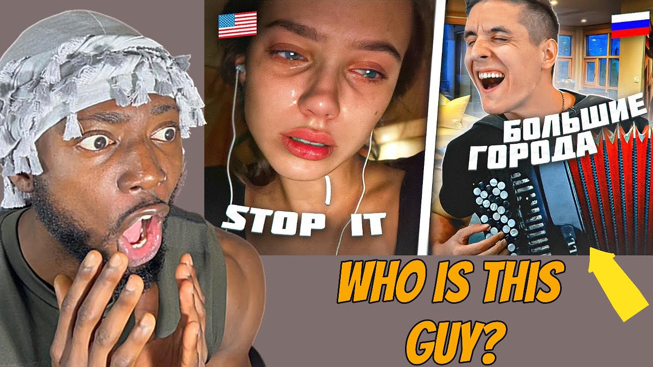 FOREIGNERS React to Russian Accordion Player on Chat Roulette