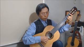 Video thumbnail of "Estudio  Amajor 　 Op.35-9  　 F.Sor 　  エチュード  イ長調 ソル  Tadashi  Ishida　クラシックギター"