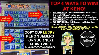 Cleopatra Keno, TOP 4 WAYS TO WIN AT KENO, #Shorts, #Beginners #Tips/Tricks, #Strategies, #LASVEGAS, screenshot 3